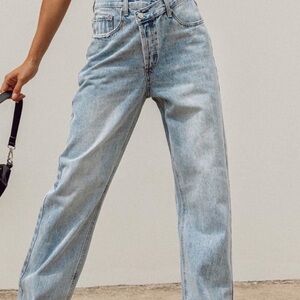 Princess Polly Holly Assymetrical Jeans